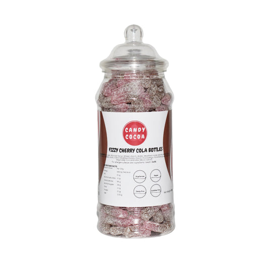 Sour Fizzy Cherry Cola Bottles - Jar