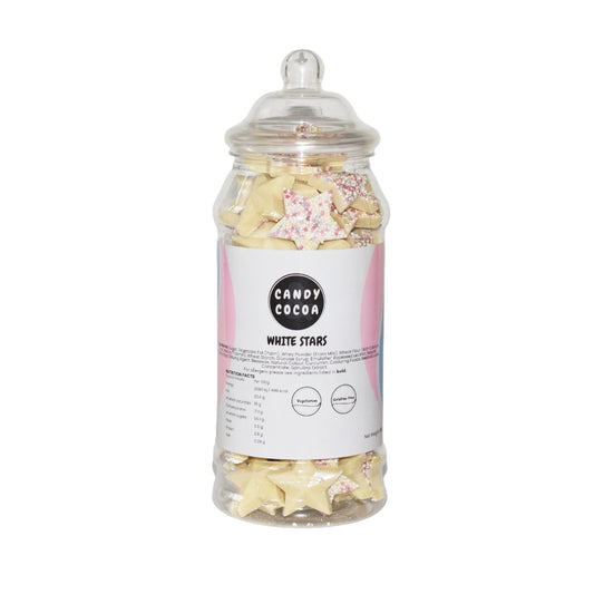 White Chocolate Snowie Stars - Jar