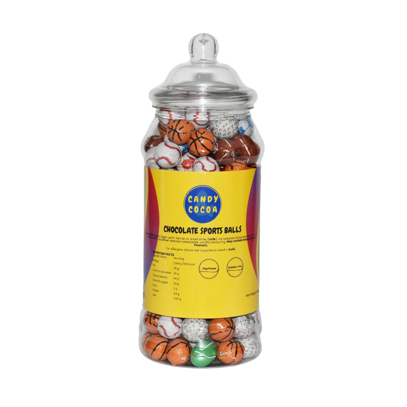 Chocolate Sports Balls - Jar