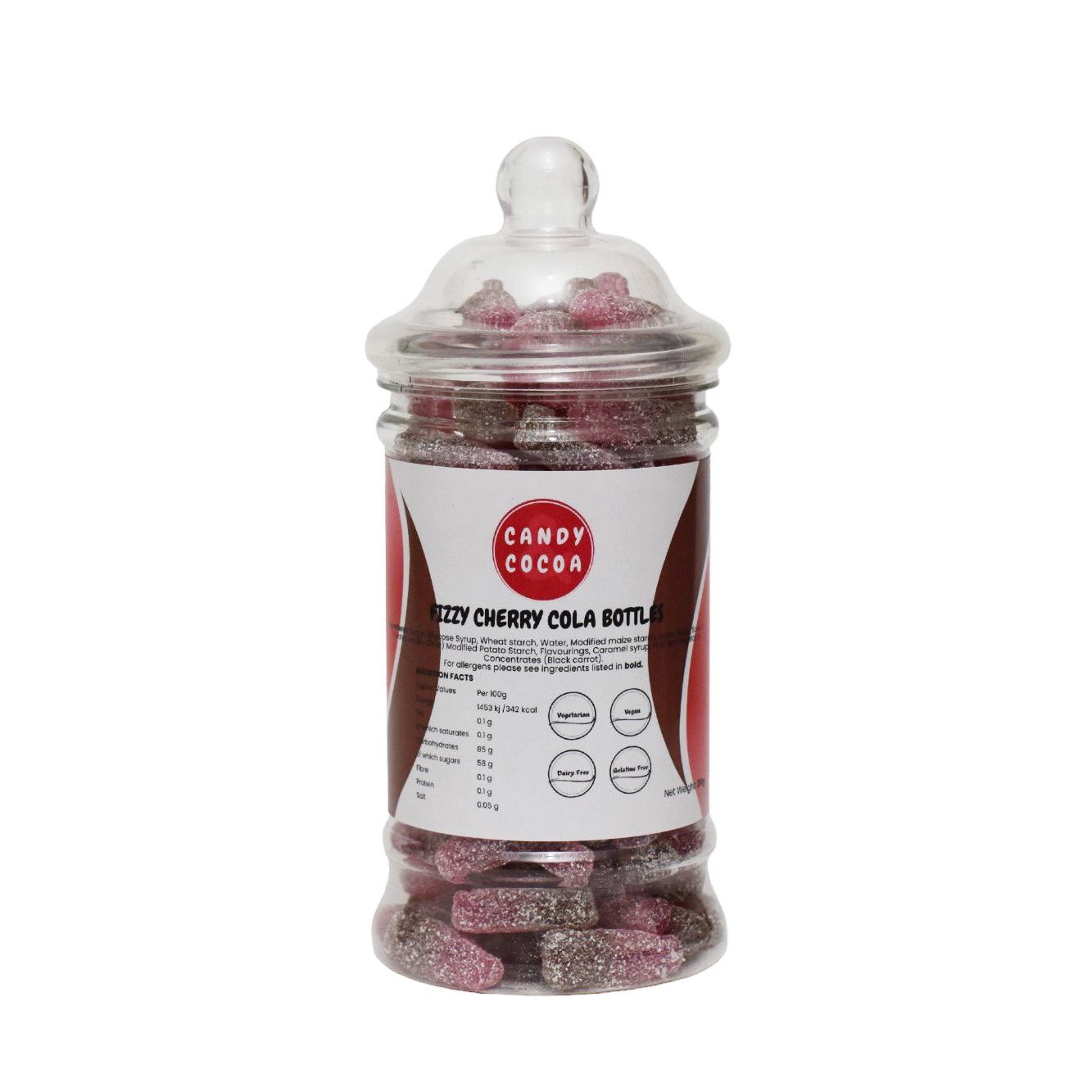 Fizzy Cherry Cola Bottles - Jar