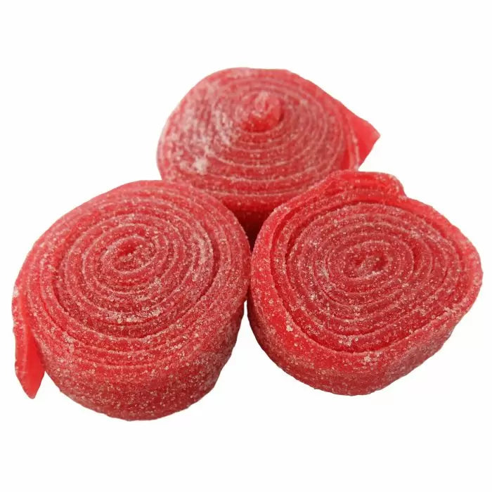 Fizzy Red Liquorice Rolls - Jar