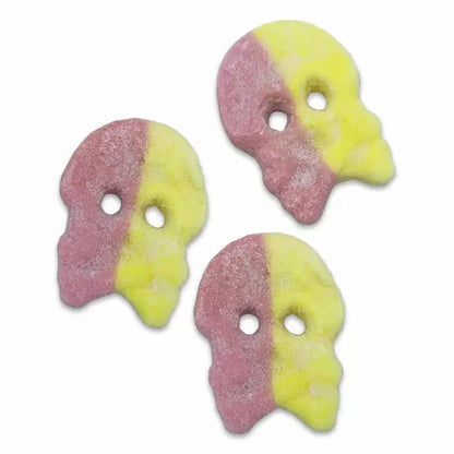 Sour Raspberry And Lemon Foam Skulls - Jar