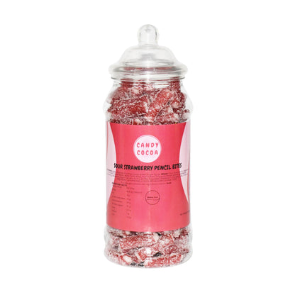 Sour Strawberry Pencil Bites - Jar