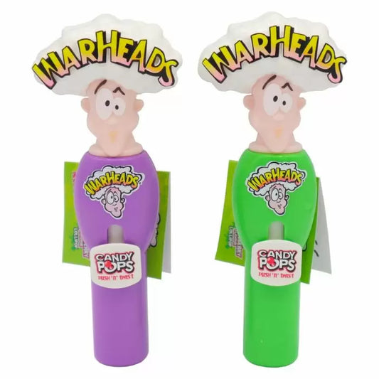 Warheads Candy Pop Push N Twist Lollipop